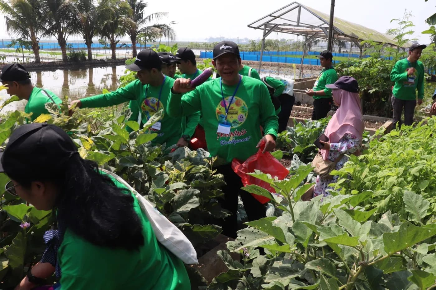 Peserta field trip di Zeze Zahra Excellent Farm